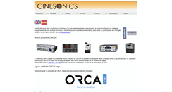 Desktop Screenshot of cinesonics.pt